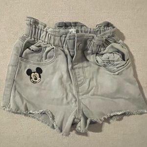zara mickey shorts